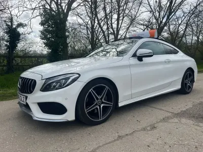 Used Mercedes C220 AMG Line Premium Plus 168 HP (123 kW) 2016 White Coupe