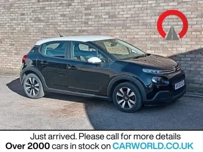 Begagnad Citroën C3 Feel 83 HK (61 kW) 2020 Svart Halvkombi