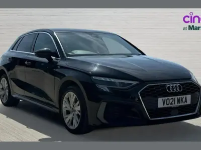 Begagnad Audi A3 e-tron S-Line 204 HK (150 kW) 2021 Svart Halvkombi