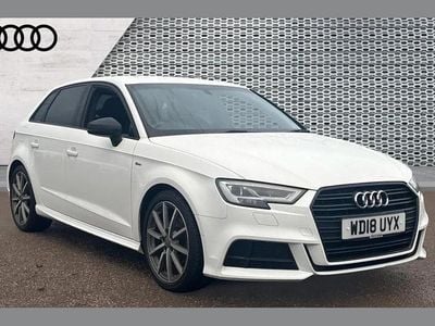 Used Audi A3 Black Edition 147 HP (108 kW) 2018 White Hatchback