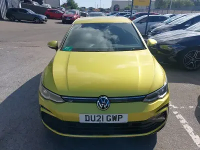 Used VW Golf VII R-line 150 HP (110 kW) 2021 Yellow Hatchback