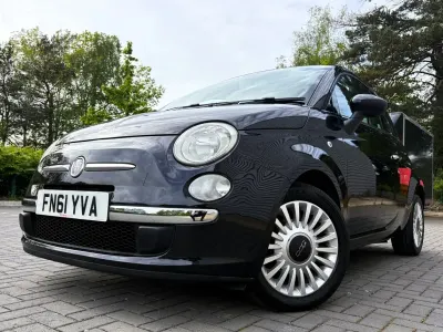 Used Fiat 500 Lounge 85 HP (62 kW) 2011 Black Hatchback