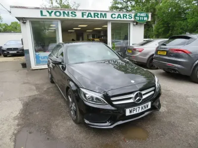 Used Mercedes C220 AMG line 170 HP (125 kW) 2017 Black Sedan