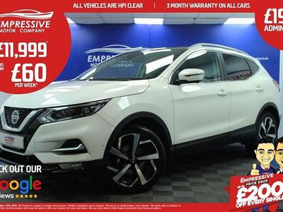 White Used 2019 Nissan Qashqai Tekna SUV | £11,999 (Fair price)