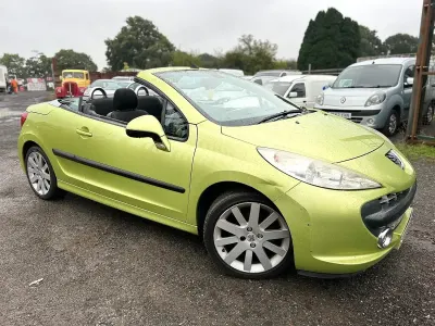 Używany Peugeot 207 CC GT 120 KM (88 kW) 2007 Żółty Kabriolet