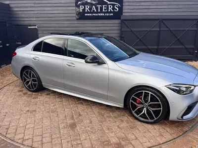 Used Mercedes C220 AMG Line Premium Plus 200 HP (147 kW) 2023 Silver Sedan