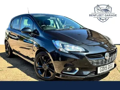 Used Vauxhall Corsa Edition 100 HP (73 kW) 2015 Black Hatchback
