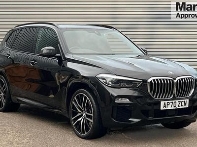 Metallic sapphire black Used 2021 BMW X5 M Sport SUV | £32,290 (Fair price)