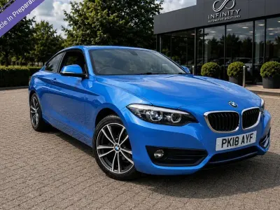 Used BMW 218 Sport Line 2018 Blue Coupe