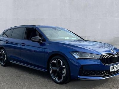 New Skoda Superb SportLine 150 HP (110 kW) 2026 Cobalt blue metallic Estate
