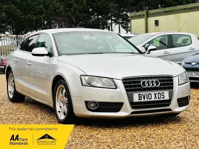 Used Audi A5 180 HP (132 kW) 2010 Silver Coupe