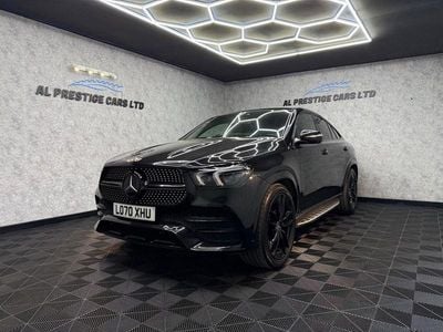 Begagnad Mercedes GLE400 AMG line 2021 Svart Sportkupé