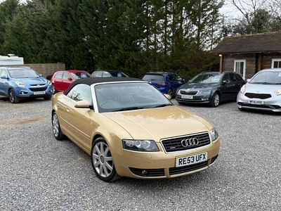 Begagnad Audi A4 Cabriolet Sport 220 HK (161 kW) 2003 Gul Cab