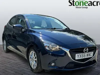 Used Mazda 2 90 HP (66 kW) 2016 Blue Hatchback