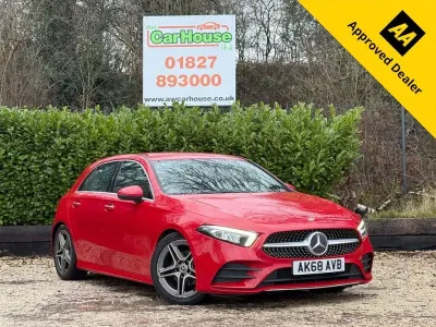 Used Mercedes A180 AMG line 116 HP (85 kW) 2018 Red Hatchback