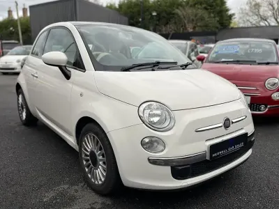 Used Fiat 500 Lounge 69 HP (50 kW) 2014 White Hatchback