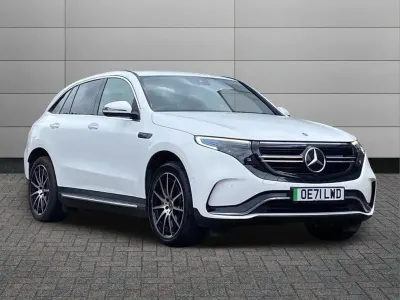 Used Mercedes EQC400 AMG line 300 kW (408 HP) 2022 White SUV