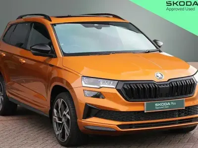 Used Skoda Karoq SportLine 150 HP (110 kW) 2025 Phoenix orange metallic SUV