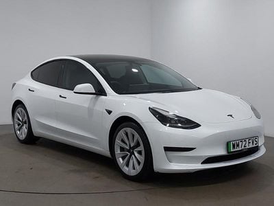 White Used 2022 Tesla Model 3 RWD Sedan | £21,698 (Fair price)