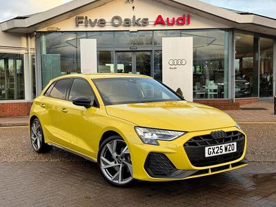 Yellow Used 2025 Audi A3 Sportback Black Edition Hatchback | £27,890 (A bit pricey)