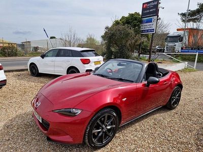 Used Mazda MX5 160 HP (117 kW) 2016 Red with dark interior trim Cabriolet
