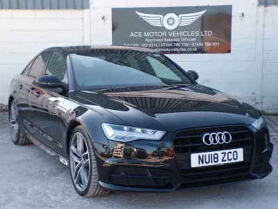 Used Audi A6 Black Edition 190 HP (139 kW) 2018 Black Sedan