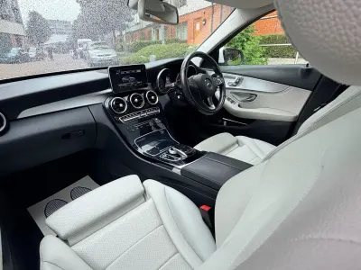 Used Mercedes C350e Premium 2015 White Sedan