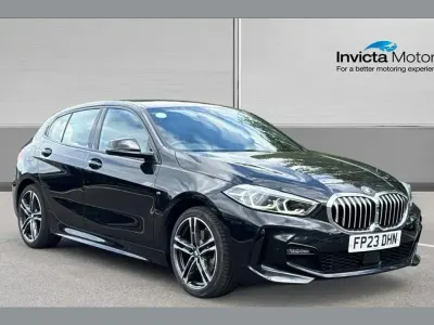 Used BMW 118 M Sport 136 HP (100 kW) 2023 Sapphire black metallic Hatchback