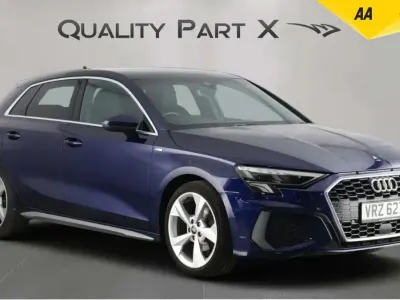 Used Audi A3 Sportback S-Line 110 HP (80 kW) 2024 Blue Hatchback