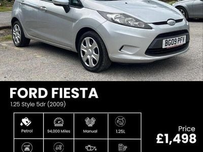 Silver Used 2009 Ford Fiesta Style Hatchback | £1,498 (Good price)