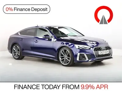 Used Audi A5 S-Line 163 HP (119 kW) 2023 Blue Coupe