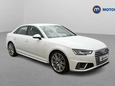 Used Audi A4 S-Line 150 HP (110 kW) 2019 White Sedan