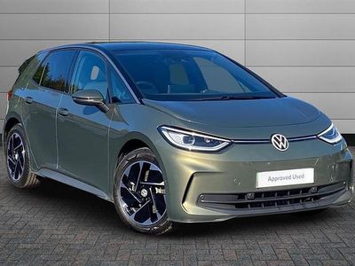 Dark olivine green with solid black roof New 2025 VW ID.3 Pro Hatchback | £28,895