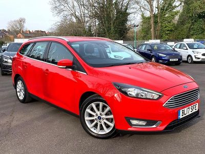 Used Ford Focus Titanium 2017 Red Estate