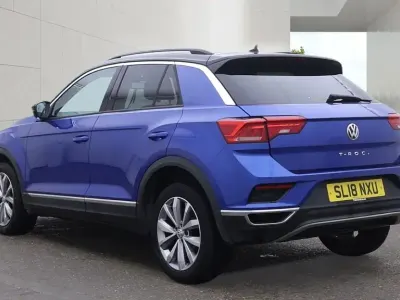 Used VW T-Roc Design 115 HP (84 kW) 2018 Blue SUV