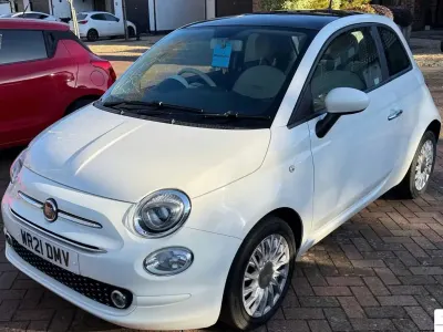 Used Fiat 500 Lounge 70 HP (51 kW) 2021 White Hatchback