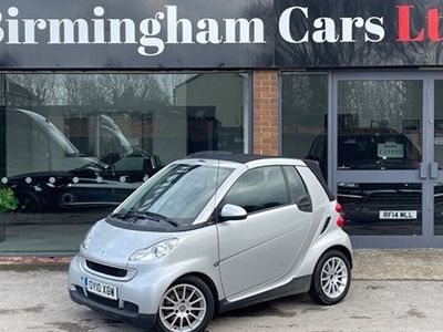 used Smart ForTwo Cabrio 1.0 MHD Passion SoftTouch Euro 5 (s/s) 2dr