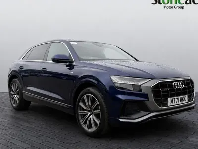 Used Audi Q8 S-Line 286 HP (210 kW) 2023 Blue SUV