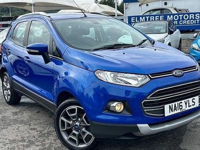 Blue Used 2016 Ford Ecosport Titanium SUV | £6,799 (Fair price)