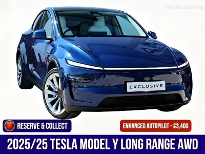 Used Tesla Model Y Long Range AWD 378 kW (514 HP) 2025 Blue SUV