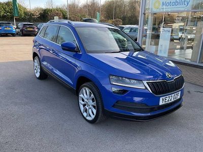 Used Skoda Karoq SE L 110 HP (80 kW) 2022 Blue SUV
