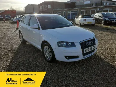 Used Audi A3 Sportback 2008 White Hatchback