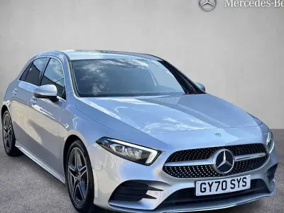 Used Mercedes A180 AMG line 136 HP (100 kW) 2020 Silver Hatchback