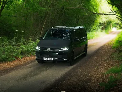 Used VW T6 Highline 201 HP (147 kW) 2018 Black Van