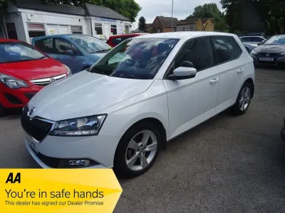 Used Skoda Fabia SE L 95 HP (69 kW) 2020 White Hatchback