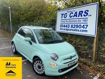 Green Used 2019 Fiat 500 Lounge Hatchback | £6,495 (Fair price)