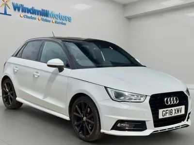 Used Audi A1 Sportback Black Edition 125 HP (91 kW) 2018 White Hatchback
