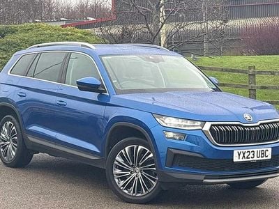Used Skoda Kodiaq SE L Executive 147 HP (108 kW) 2023 Race blue metallic SUV
