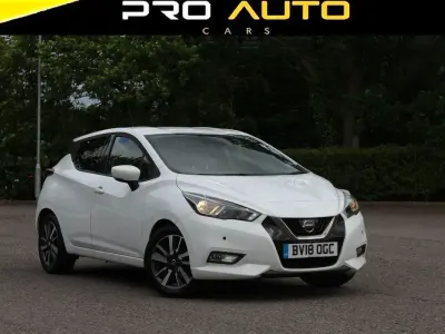 Used Nissan Micra N-Connecta 90 HP (66 kW) 2018 White Hatchback