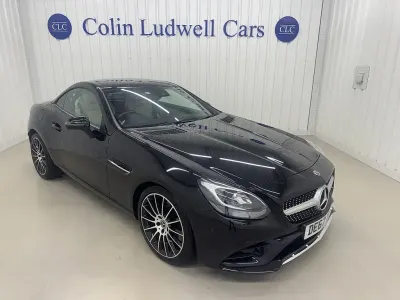 Used Mercedes SLC200 AMG line 2017 Black Cabriolet